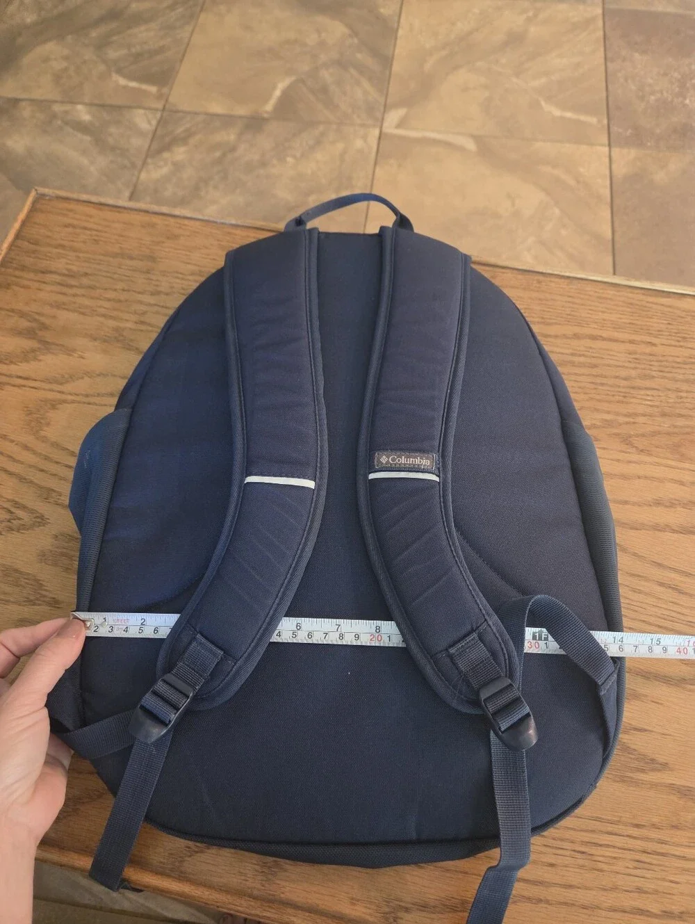 Columbia Northport II Backpack Laptop Navy Burgundy Daypack Travel Hiking School